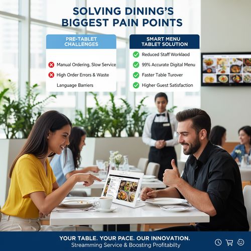 kasus perusahaan terbaru tentang Menemukan Kemampuan Makan dengan Tablet Pemesanan Restoran di Dubai