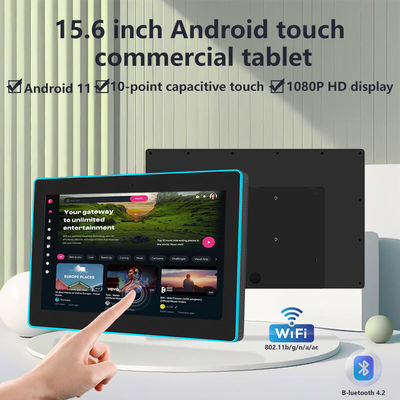 15.6Inch RK3566 NFC POE Power Android Tablet PC untuk Wall Mounted Meeting Room Manajemen