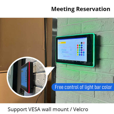14Inch RK3568 Meeting Room Booking System Tablet Android Mengelilingi Lampu LED