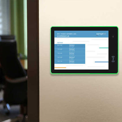 14Inch RK3566 CPU Ruang Konferensi Pemesanan Tablet Tablet Android Lampu LED Lingkungan