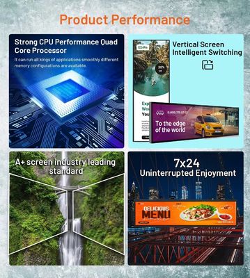 19 Inch Wall Mounted Bar-Type Advertising Machine 1920x360 Tablet Android