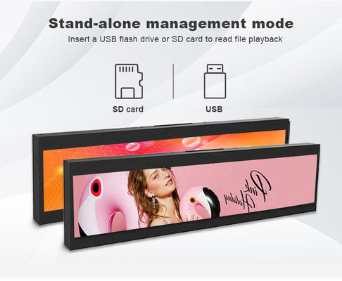 19 Inch Wall Mounted Bar-Type Advertising Machine 1920x360 Tablet Android