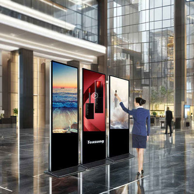 86Inch Super Besar vertikal LCD Iklan Tampilan untuk Indoor Kiosks Lantai Berdiri