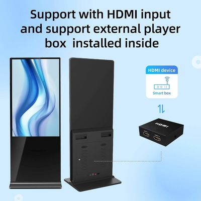 75 Inch Vertikal AD Kiosk LCD Iklan Tampilan Android Layar Sentuh Lantai berdiri Totem