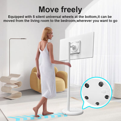21.5Inch RK3588 Stand By Me Movable Touch Screen Monitor Lantai Berdiri Android Wireless Portable Smart TV Untuk Rumah
