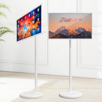 21.5Inch RK3588 Stand By Me Movable Touch Screen Monitor Lantai Berdiri Android Wireless Portable Smart TV Untuk Rumah