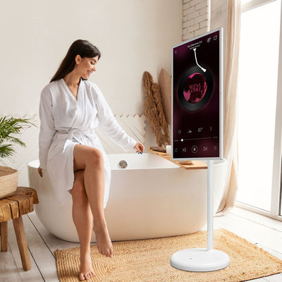 21.5Inch RK3588 Stand By Me Movable Touch Screen Monitor Lantai Berdiri Android Wireless Portable Smart TV Untuk Rumah