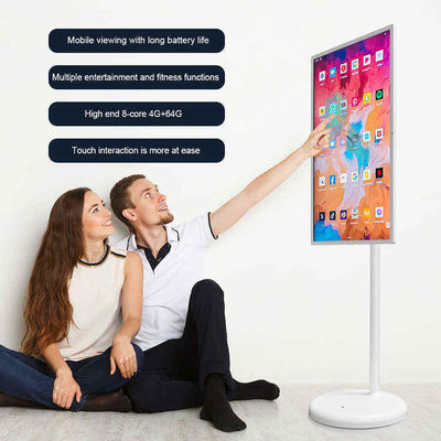 21.5Inch Lantai Berdiri Smart TV Lcd Smart Display Indoor Android 12 Standby Me TV