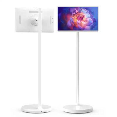24 Inch Stand By Me TV Indoor Android 12 Iklan Digital Signage Portable Lantai Berdiri Smart TV