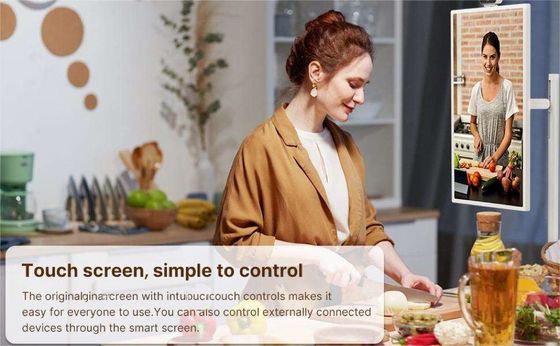 Portable Indoor 24 Inch Android Moving Smart Stand By Me Lantai Berdiri Smart TV