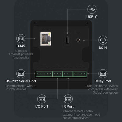 10.1 Inch Smart Home Tablet dengan RK3566 CPU dan Four Sides LED Light Bar - Wall Mounted Android Control Screen