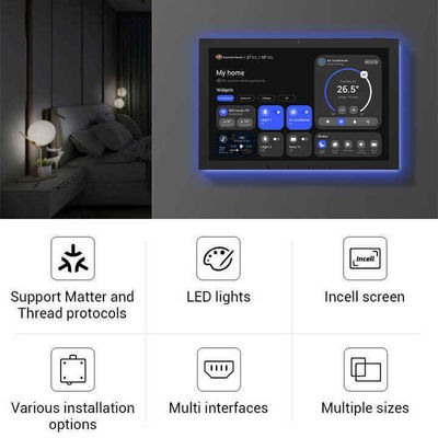 10.1 Inch Smart Home Tablet Wall Mounting Android Control Screen Tampilan
