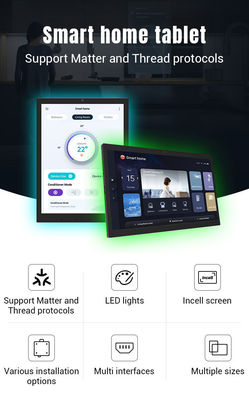9.7 inci RK3399 PoE Power Smart Tablet dengan IPS Screen untuk Smart Home Control
