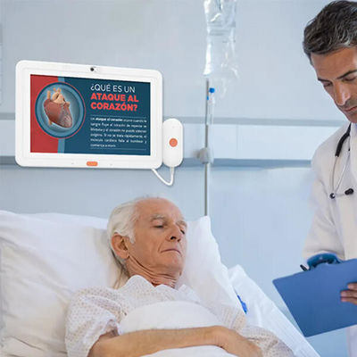 Disesuaikan 13.3Inch RK3399 CPU Dinding Dipasang Tablet Rumah Sakit Kelas Medis dengan 5.0M / P Kamera