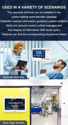 Rumah Sakit 15.6inch Tablet Perawatan Kesehatan Android Semua dalam satu Tablet Kelas Industri Medis Dengan Handset Kamera Hubungi