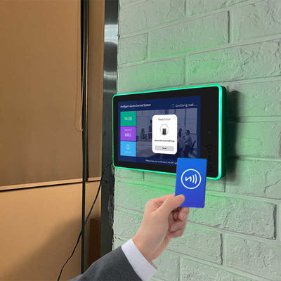 10.1 Inch Conference Room Android Tablet RK3399 NFC POE Meeting Room Scheduler Tablet PC dengan lampu led