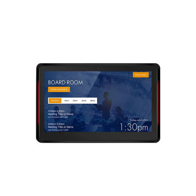 10.1Inch RK3399 2+16GB Wall Mounted Conference Room Tablet NFC POE Meeting Room Booking System dengan Lampu Kedua Sisi