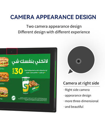 10.1Inch RK3399 2+16GB Wall Mounted Conference Room Tablet NFC POE Meeting Room Booking System dengan Lampu Kedua Sisi