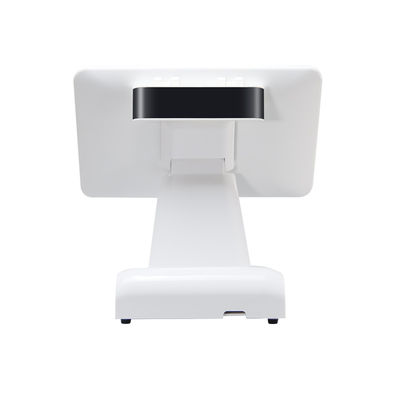 Mesin POS Desktop 15 Inci N2840 Terminal POS Restoran 2+32GB Sistem POS All-in-One dengan Tampilan Pelanggan
