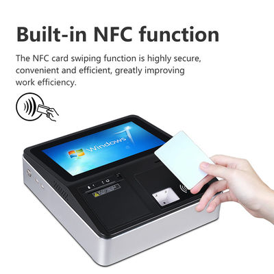 11.6 Inch Point of Sale Terminal System Retail NFC Card Reader All in One Pos System dengan Printer 58mm
