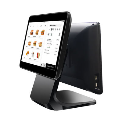 13.3/15.6Inch Dual Touch Screen POS System I3 Win System Retail Store POS Terminal dengan Base Lipat