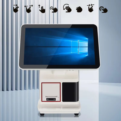 Sistem Operasi Android 15.6 inci Dual Touch Screen POS Perangkat untuk Epos Billing dan Cash Register All in One