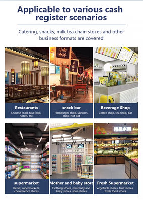 Mesin POS Layanan Mandiri 15,6" dengan Sistem Operasi Win 10 Layar Sentuh Pemindai Printer NFC Pembaca Kode QR