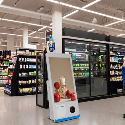 Kasir Supermarket All-in-one Layar Sentuh Mesin Kasir 15,6 inci Terminal POS Kios Layanan Mandiri dengan Pembayaran NFC QR