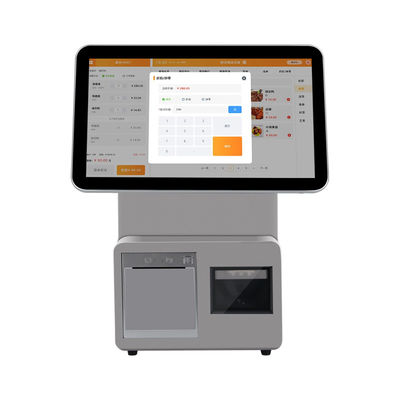 CPU i3/i5/i7 15,6 Inci 11,6 Inci Terminal POS Layar Ganda Digital Win7/10 Sistem POS Restoran Android dengan Fungsi SDK