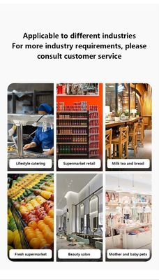 Mesin Terminal All in One Layar Sentuh Ganda 15,6 inci untuk Ritel dengan Teknologi Printer Transfer Termal