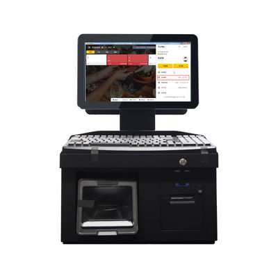 14-Inch Dual Screen POS System Thermal Transfer Printer Teknologi untuk Android Win7/10 All-in-One POS Terminal