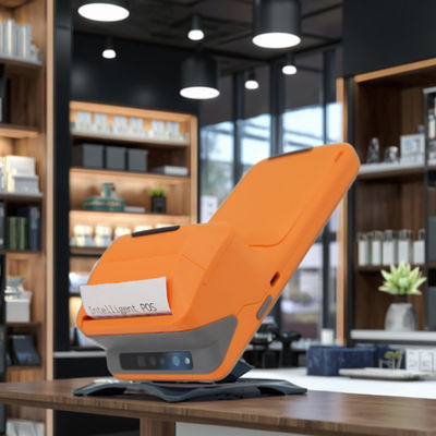 Android 11 5.45 Inch Handheld POS Terminal dengan Pencetak Termal 58mm NFC WiFi Konektivitas USB dan 32GB/64GB Memori Terbaik