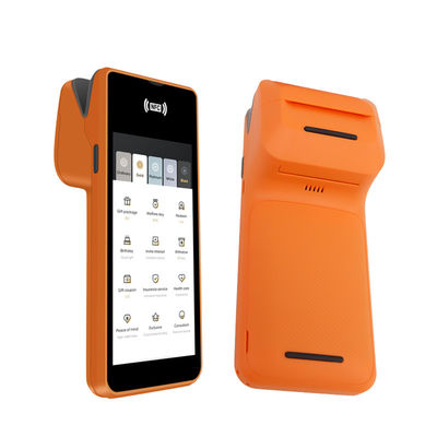 5.45inch Android Systems Mobile Pos Machine Handheld Smart Cashier Terminal dengan Printer Output Type Monochrome dan Wifi