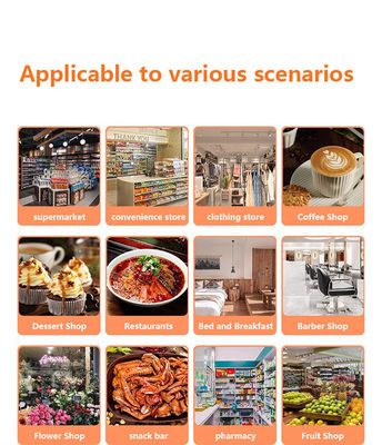 5.45inch Android Systems Mobile Pos Machine Handheld Smart Cashier Terminal dengan Printer Output Type Monochrome dan Wifi