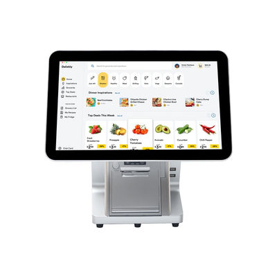 15.6' 14' Dual Screen Android Systems POS Machine dengan Cash Payment Drawer dan All-in-One Touch Smart Software POS Terminal