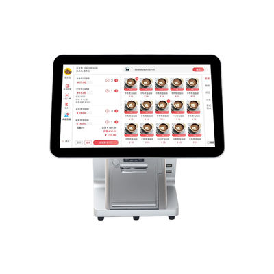 15.6' 14' Dual Screen Android Systems POS Machine dengan Cash Payment Drawer dan All-in-One Touch Smart Software POS Terminal
