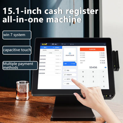 15.1/15.6inch Touch Screen POS Machine untuk Retail dan Restoran NFC Pembayaran Kasir