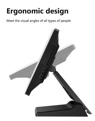 15.1/15.6inch Touch Screen POS Machine untuk Retail dan Restoran NFC Pembayaran Kasir