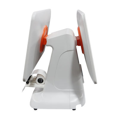 All in One Core White USB3.0 Interface Scanner Check Cash Register Pos Terminal System dengan Printer 80mm dan LCD 15,6 inci