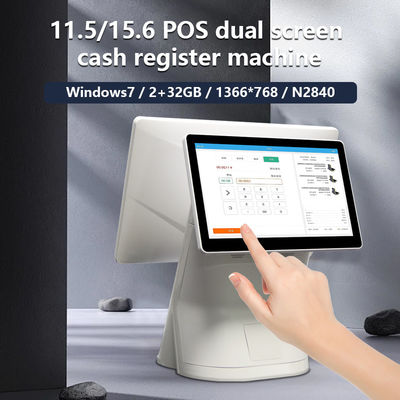DDR3 2G Memory 15.6 Inch Desk Touch Screen Self Ordering Payment Kiosk untuk pembayaran tanpa uang tunai dan restoran