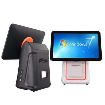 Mesin Penagihan Ritel Restoran 15,6 inci Sistem POS Dual Screen dengan Sistem Operasi Win dan POS Android