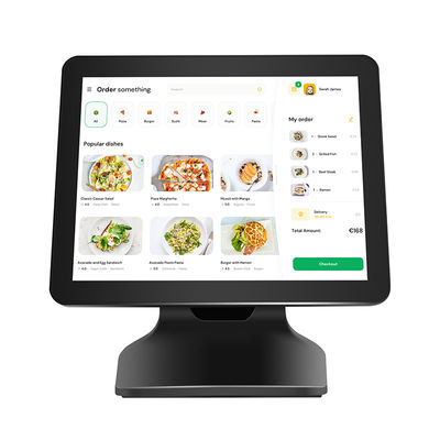Mesin Kasir POS Memori Besar 15.6" 8+256GB 1080P Win10 Layar Sentuh POS dengan Tampilan Pelanggan