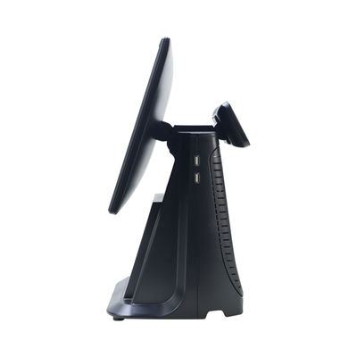 POS Layar Sentuh Prosesor I3 15.6" Berkinerja Tinggi All In One Mesin POS Ritel Supermarket dengan Tampilan Pelanggan