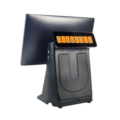 POS Layar Sentuh Prosesor I3 15.6" Berkinerja Tinggi All In One Mesin POS Ritel Supermarket dengan Tampilan Pelanggan