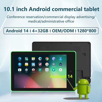 10.1-inch Wall Mount Android Tablet dengan Quad-core Rockchip RK3576 dan 4-Sided LED Light Bar untuk Meeting Room Booking