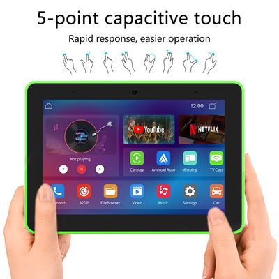 PC Tablet Android 8 inci yang dipasang di dinding dengan lampu LED 4 sisi dan POE NFC untuk Pemesanan Rumah Pintar dan Ruang Pertemuan