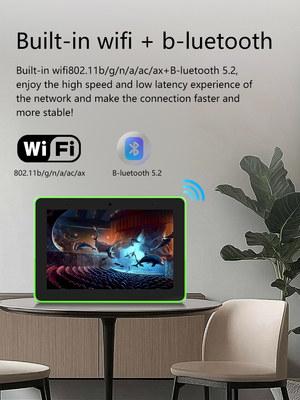 Tablet PC Android yang Dipasang di Dinding 8 Inci POE NFC wifi Layar Sentuh dengan Lampu LED 4 Sisi untuk Pemesanan Ruang Rapat Rumah Pintar, Penjadwalan Hotel