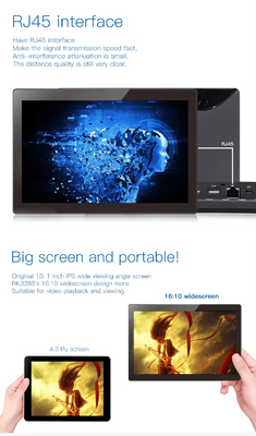 Tampilan poster komersial yang dipasang di dinding 10,1 inci Digital signage android tablet pc POE NFC Kamera Layar sentuh untuk pusat perbelanjaan