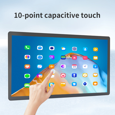 ultra-tipis 32 inci Digital signage iklan tampilan layar sentuh Rockchip quad core android tablet PC POE NFC WIFI