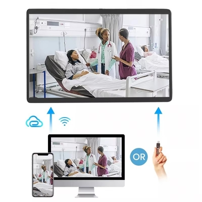 wall mounted 24inch android 12 tablet pc POE NFC LCD layar sentuh Komersial Tampilan Digital signage iklan video player
